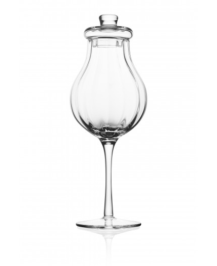 Blender's type whisky glass with lid Amber G610